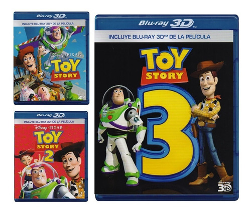 Toy Story Trilogia Paquete Peliculas 1  2  3  Blu-ray 3d