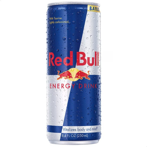 Red Bull Energy Drink Lata Pack 4 X250ml Bebida Energizante 