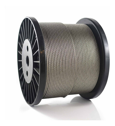 Cabo De Aço Galvanizado 4mm 5/32  6x7 Alma De Fibra 200m