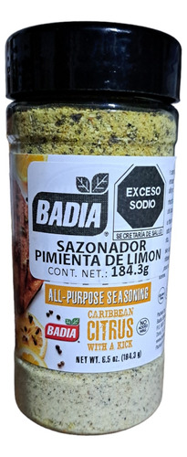 1pz Badia Sazonador Pimineta De Limón 184.3g C/u