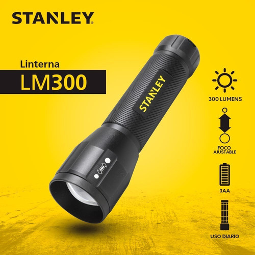 Linterna Stanley Led Aluminio 300 Lumens Camping Viajes Zoom