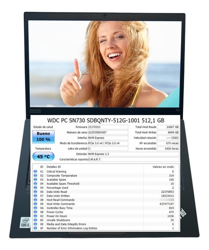 Notebook Lenovo Thinkpad T14, I5 Ssd - Grado B - (Reacondicionado)