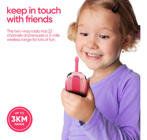 Walkie Talkies Recargables Para Niños 22 Canales Radio 2 Vía