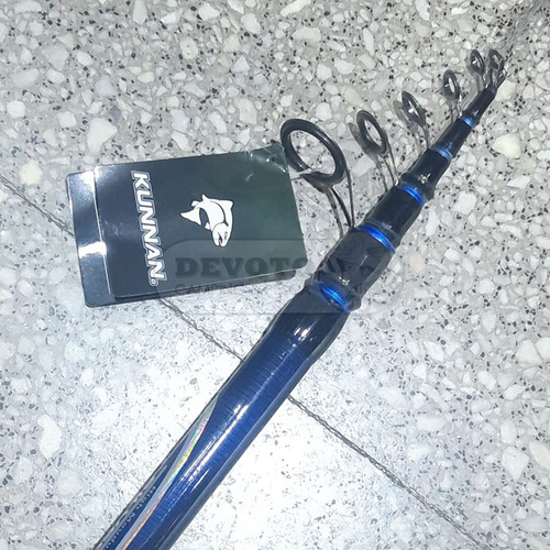 Caña Kunnan Silverside 4.50 Mts Telescopica Pejerrey Rio Color Azul