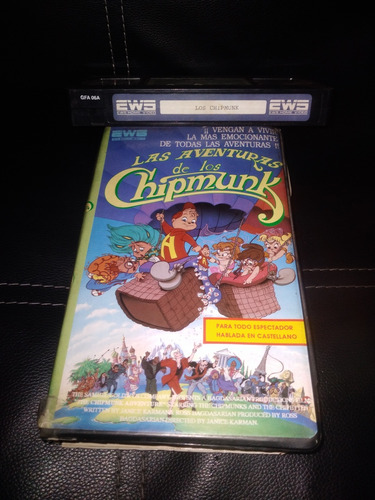 Pelicula Vhs, Las Aventuras De Los Chipmunk