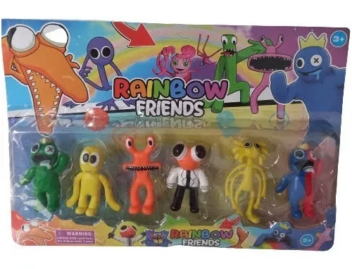 Kit 8 Bonecos RAINBOW FRIENDS - Poucas Unidades