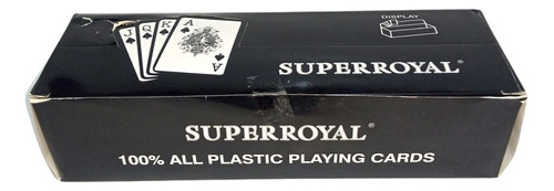 Cartas Poker Super Royal 100% Plastico Box 6 Pack 2 Barajas