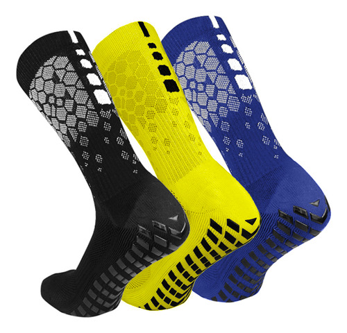 3 Pares De Calcetines De Fútbol Antideslizantes Para Hombres