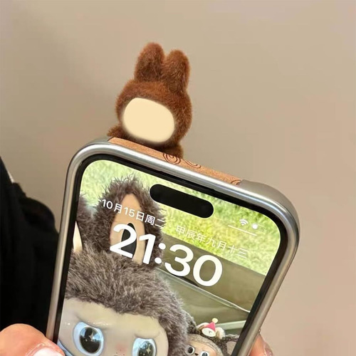 Labubu Case For Phone - Mini Plush Three-dimensional Design