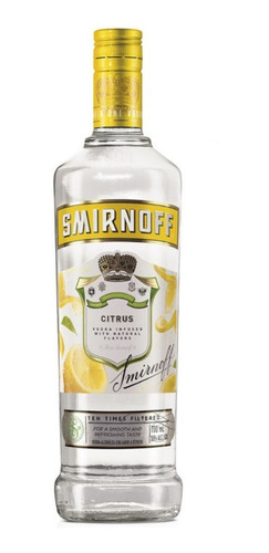 Vodka Smirnoff 700ml Sabor Citrus Zetta Bebidas