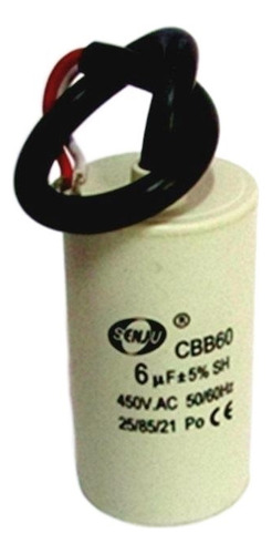 Cbb60 Condensador Motor 450v 6uf Para Ventilador Eléctrico