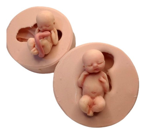 Molde De Silicone - Kit 02 Mini Baby Bless Bebê Biscuit  