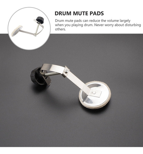 Set Profesional Drum Mute Pad Set Y Accesorios Para Bombo
