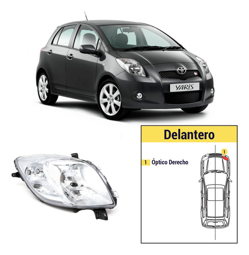 Óptico Derecho Toyota Yaris Sport 2006 - 2008