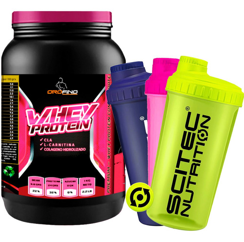Imagen 1 de 5 de Proteina Orofino Whey Woman 1 Kg + Shaker De Regalo