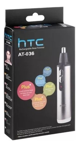 Afeitadora 2 En 1 Htc At-036: Barba Y Vello Nasal