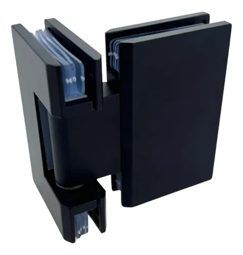 Bisagra Blindex 180 Grados Mampara Vidrio 6 A 12mm Negro