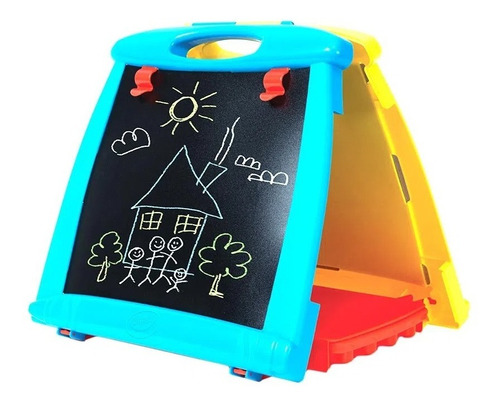 Imagen 3 de 4 de Pizarra Doble Lado Art-a-go Crayola Portatil De Mesa Niños