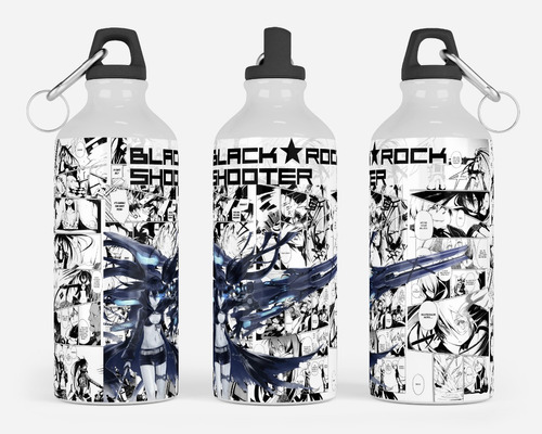 Black Rock Shooter Termo Deportivo Anime 600 Ml