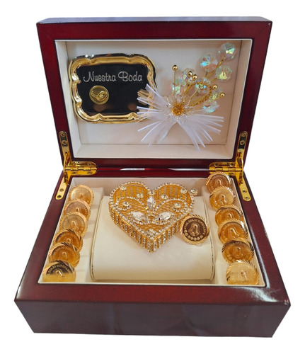 Arras Matrimoniales Elegantes Con Estuche Fino 13 Monedas