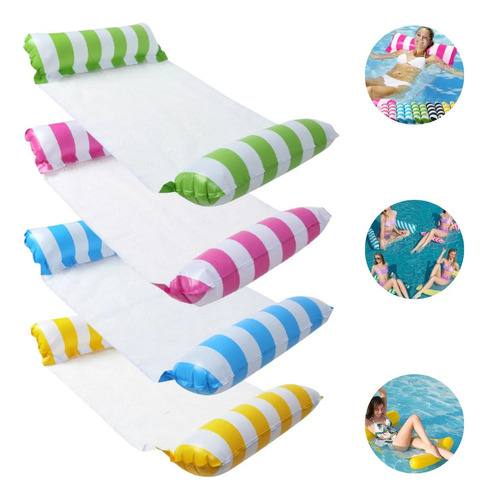 Boia Rede Piscina Cama Fluctuante Inflable Reclinable