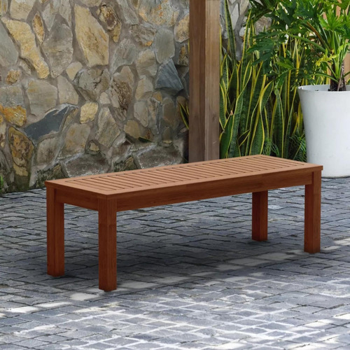 Comedor Extensible Para Exterior Malibu Madera De Eucalipto Estructura Marrón