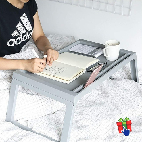 Imagen 10 de 10 de Bandeja Cama Patas Plegable P/ Tablet Notebook Mesa Desayuno