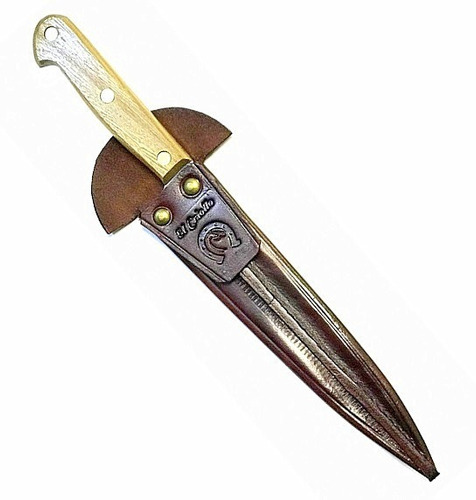 Cuchillo Eskilstuna Carbono 364 Hoja De 20cm Con Vaina Cuero