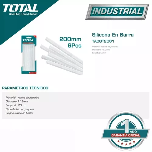 Barras De Silicona 11.2x200mm Total Tacgt2061