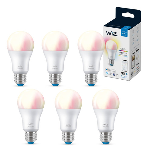 Lampara Led Color Wiz 9w E27 Wifi Rgbw X 6 Unidades