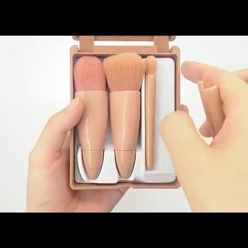 Juego De Brochas De Maquillaje De Viaje De 5 Piezas Mini Kit