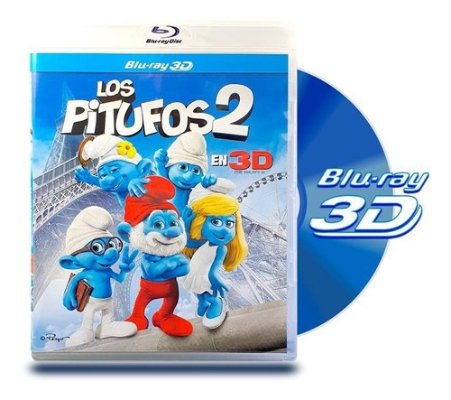 Los Pitufos 2 Pelicula Blu Ray 3d Original Nueva Sellada