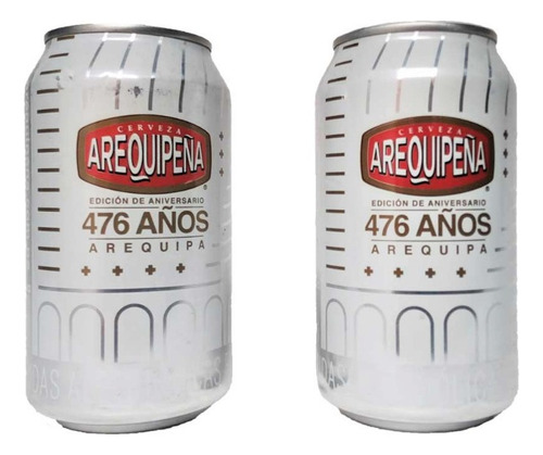 Lata De Cerveza Arequipeña 476 Años X Unidad