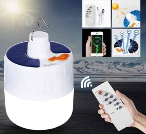 Foco Lampara Luz Led Solar/recargable A Control Remoto Usb 