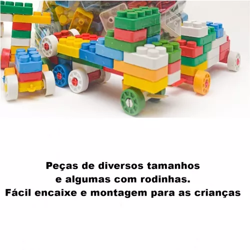 Blocos De Montar 300 Peças Grandes Brinquedo Educativo, Magalu Empresas