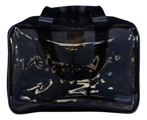 Neceser Porta Cosméticos Cartera Rectangular Organizador Cuadrada Negra