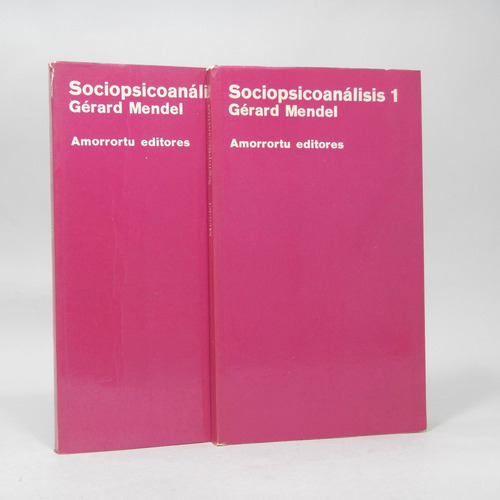 Sociopsicoanálisis 2 Libros Gerard Mendel Amorrortu 1973 Cf1