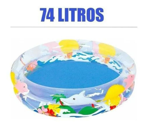 Piscina Inflável Oceano - 74 Litros - Belfix Cor Azul