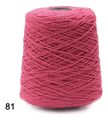 Barbante Fial Colorido N.06 700g 717mts Crochê Cor 81- Pink