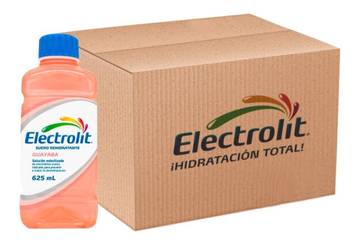 Electrolit Suero Rehidratante Sabor Guayaba 625ml 12 Pack