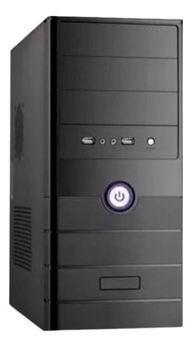Gabinete Naxido Q1b Para Computadora Con Fuente 600w Negro