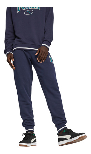 Pants Puma Casual Squad Hombre Azul