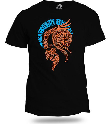 Playera Camiseta Estampada Vikingo 029 Nna