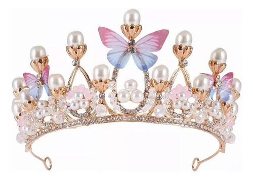 Corona De Princesa Tyrael Para Cumpleaños De Niños, Rosa
