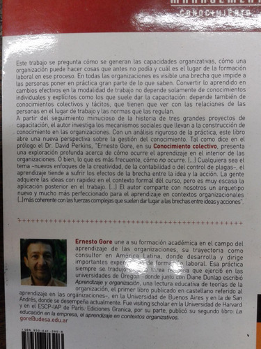 Imagen 2 de 5 de Conocimiento Colectivo * Capacidad * Ernesto Gore *