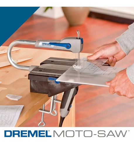Imagen 5 de 7 de Sierra Caladora Dremel Moto Saw Ms20 De Banco Y Manual