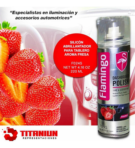 Imagen 5 de 5 de Silicon Abrillantador Spray Restaura Hidrata Marca Flamingo