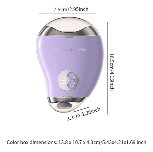 Amoladora De Uñas Eléctrica, De Uñas Eléctrico, Púrpura