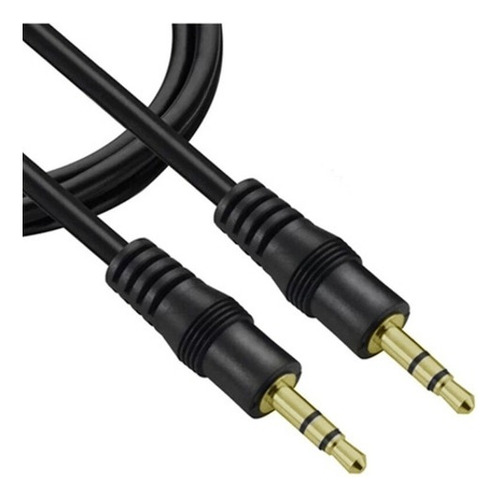Cabo Auxiliar P2 X P2 Macho 2m 3.5mm Reforçado Ponta Dourada