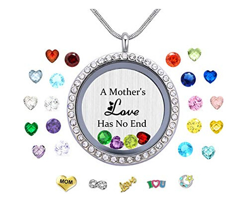 Veeshy A Mothers Love Has No End Floating Locket Collar CoLG